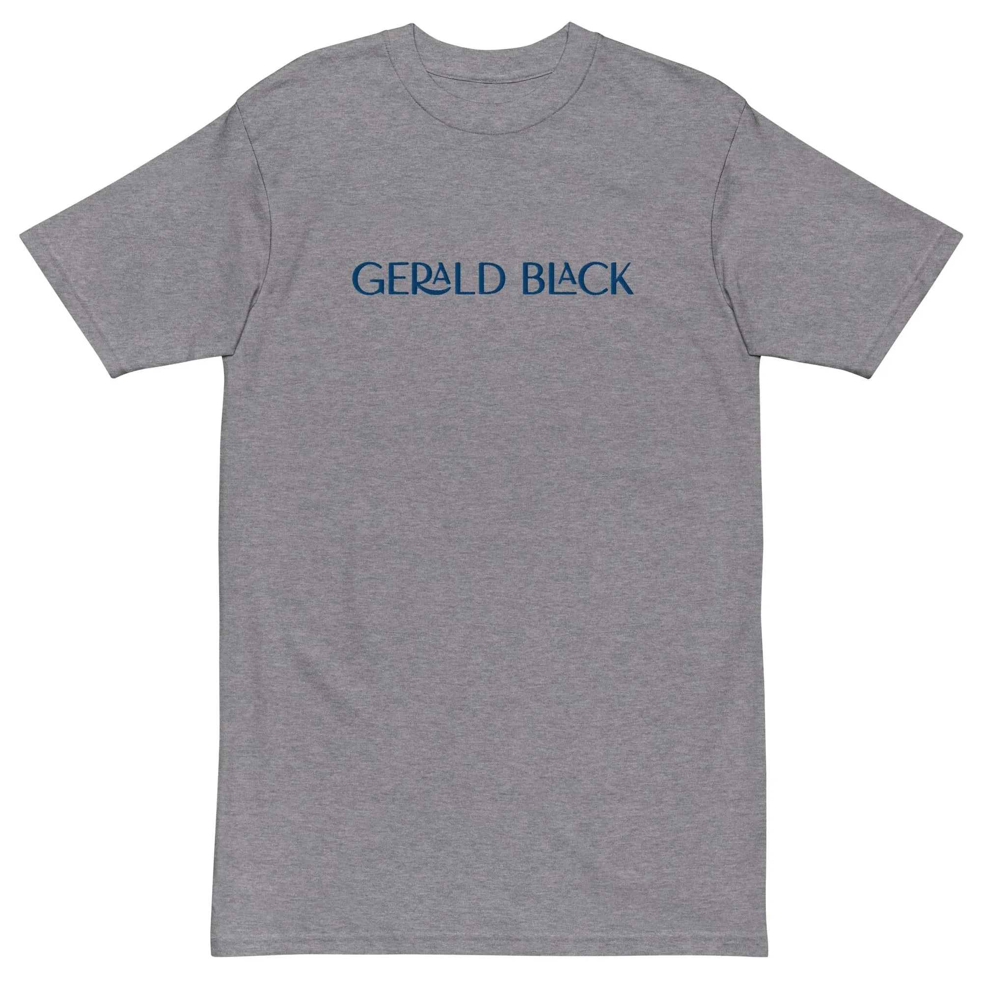 Men’s Gerald Black Cotton Premium Heavyweight Regular Fit T-Shirt