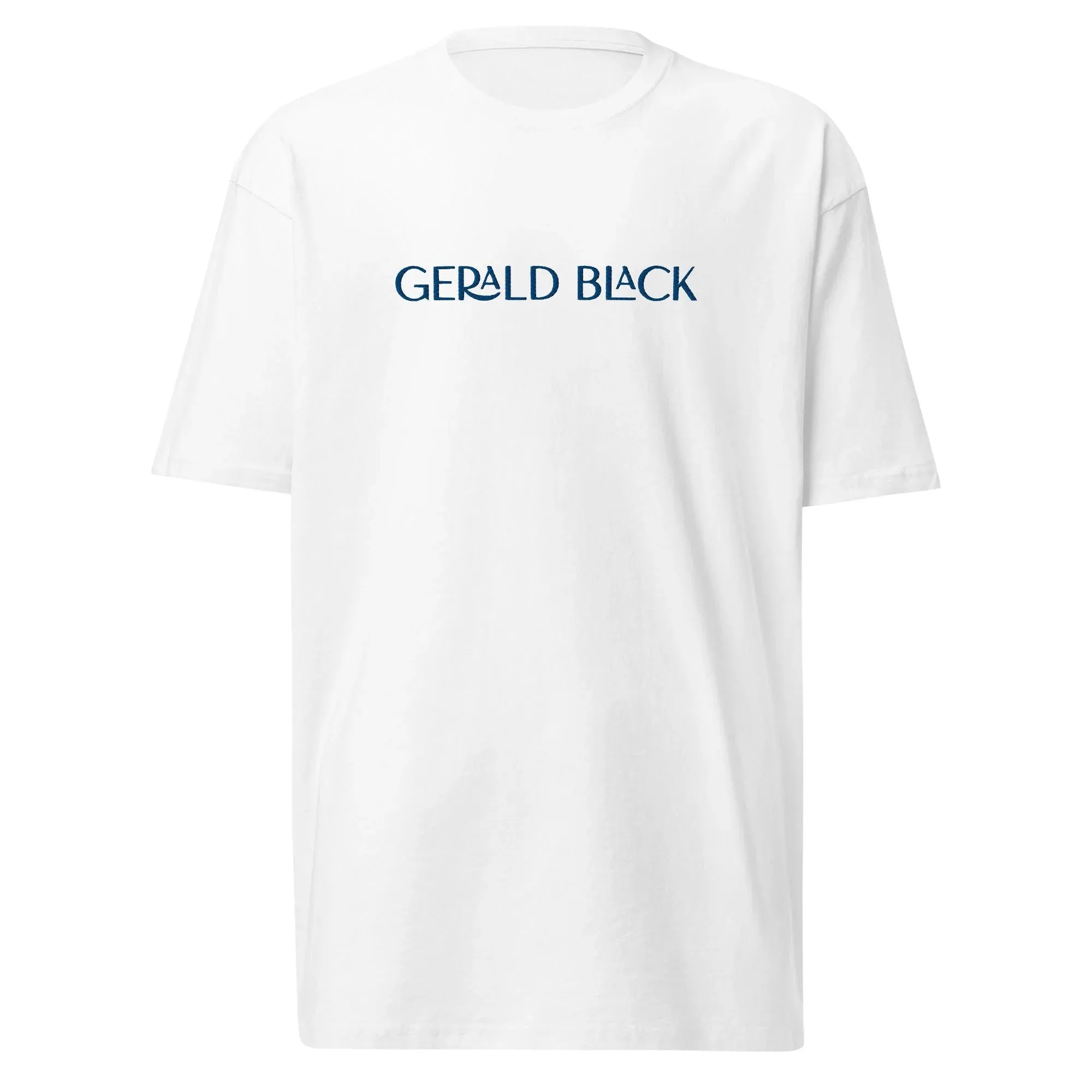 Men’s Gerald Black Cotton Premium Heavyweight Regular Fit T-Shirt