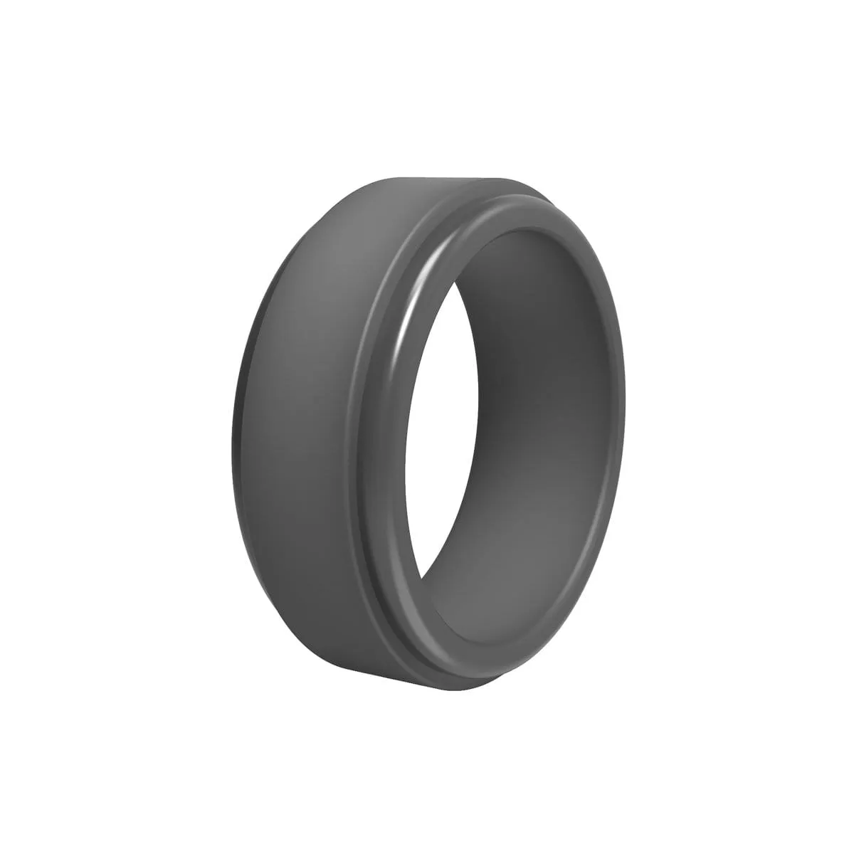 Men’s Stepped Edge Silicone Ring