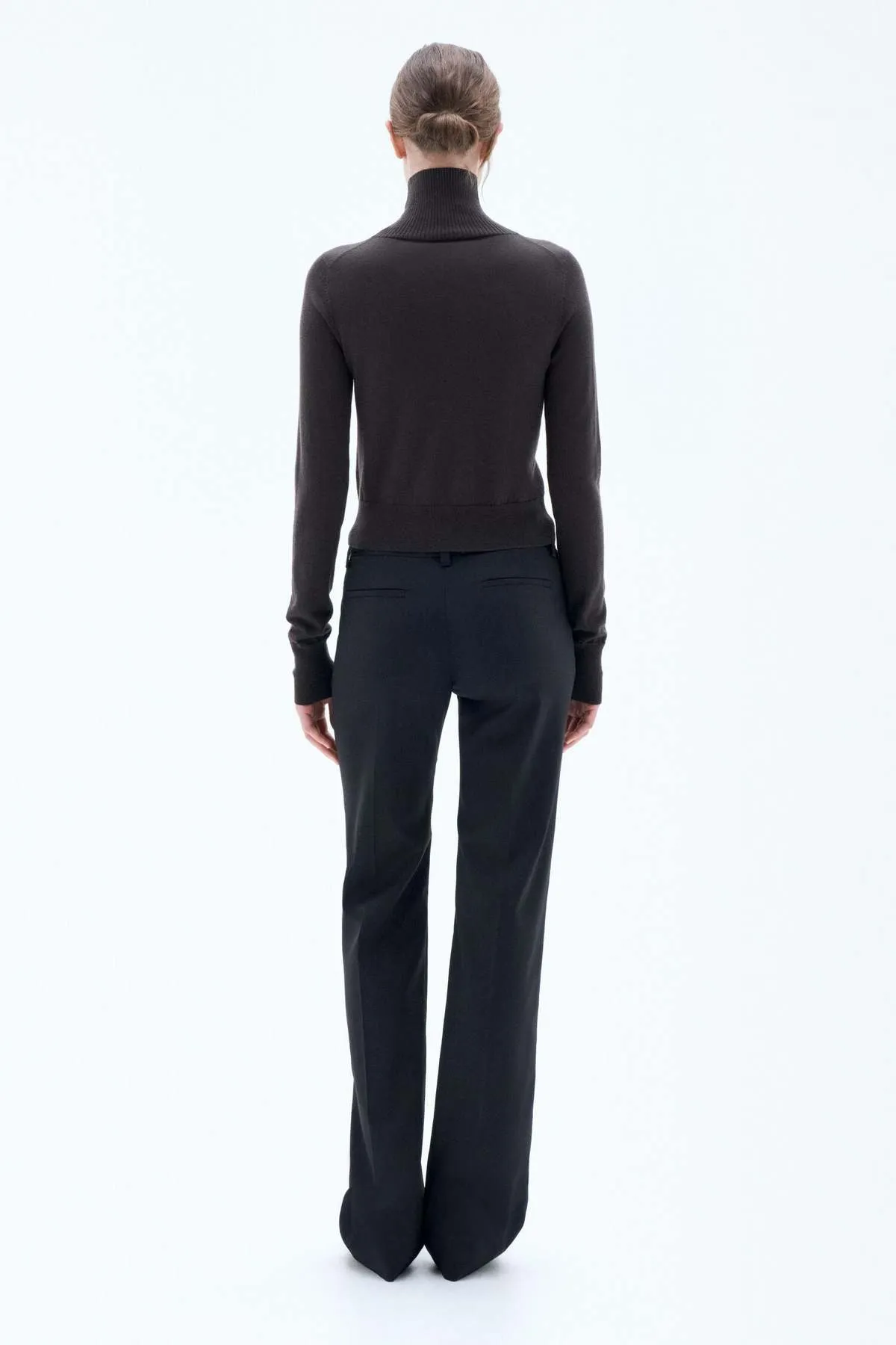 Merino Turtleneck Sweater - Dark Oak