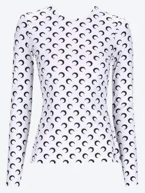 Moon printed crewneck top