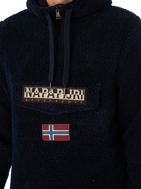 Napapijri Burgee Fleece Jacket - Marine