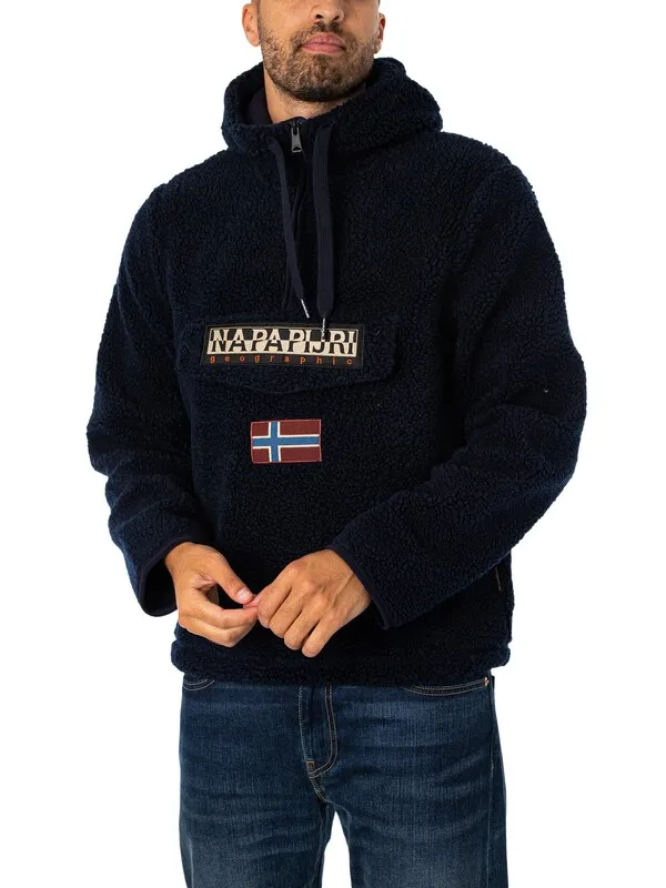 Napapijri Burgee Fleece Jacket - Marine