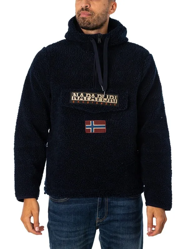 Napapijri Burgee Fleece Jacket - Marine