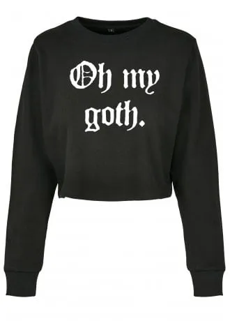 Oh My Goth Cropped Crewneck Top