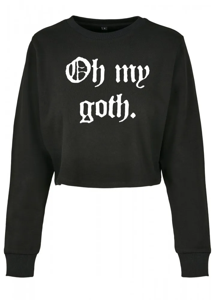 Oh My Goth Cropped Crewneck Top