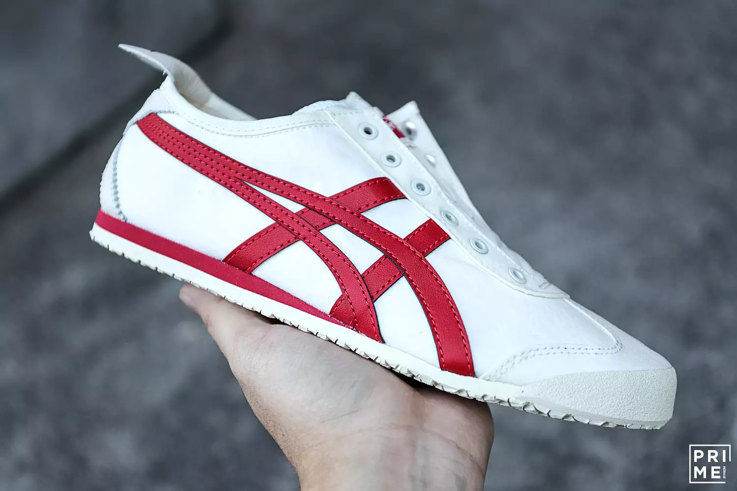 Onitsuka Tiger Mexico66 Slip on Cream/Red (D3K0Q-0023)