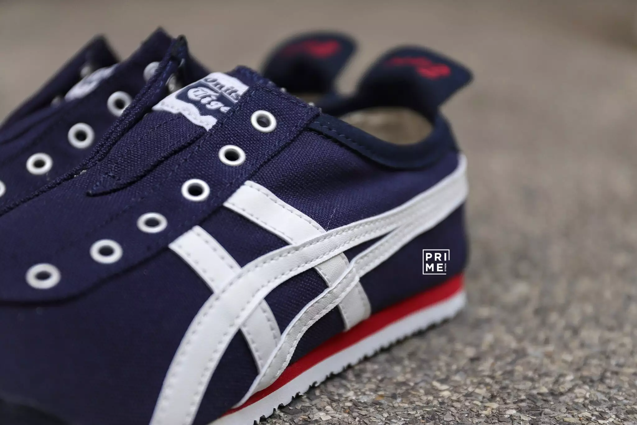 Onitsuka Tiger Mexico66 Slip on Navy/Off White (D3K0N-5099)