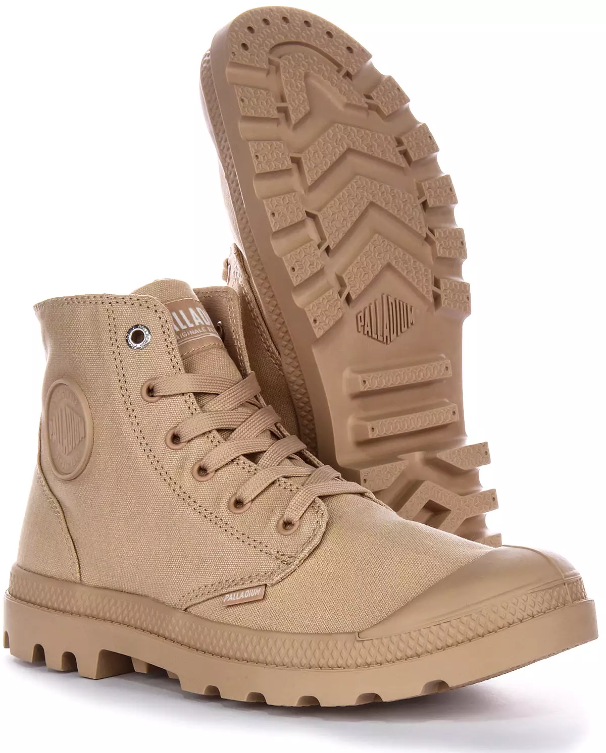 Palladium Mono Chrome In Beige Tan Boots