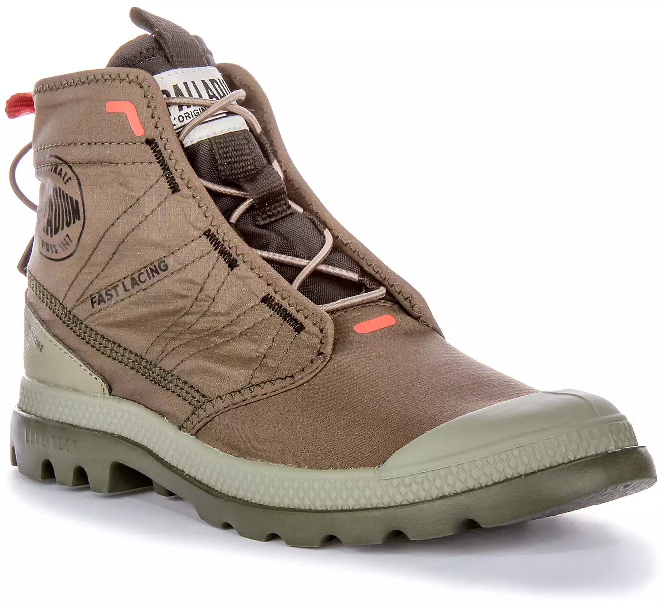 Palladium Pampa Travel In Olive Boots