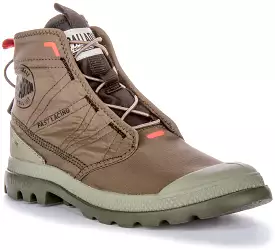 Palladium Pampa Travel In Olive Boots