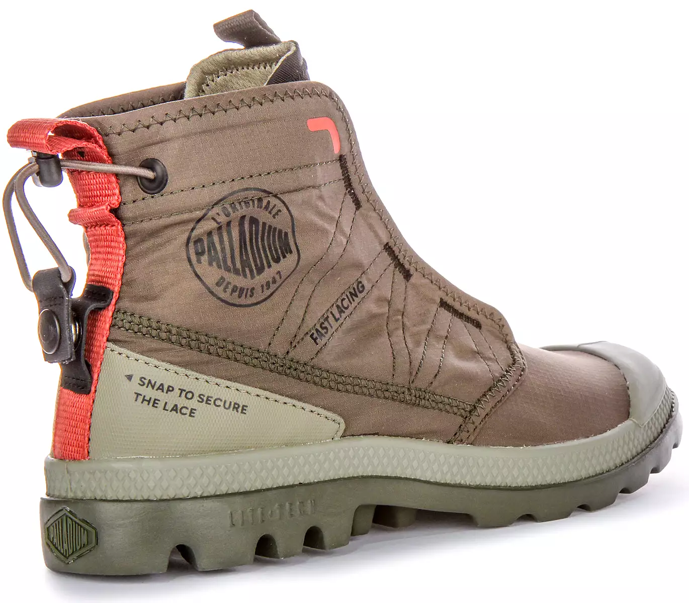 Palladium Pampa Travel In Olive Boots