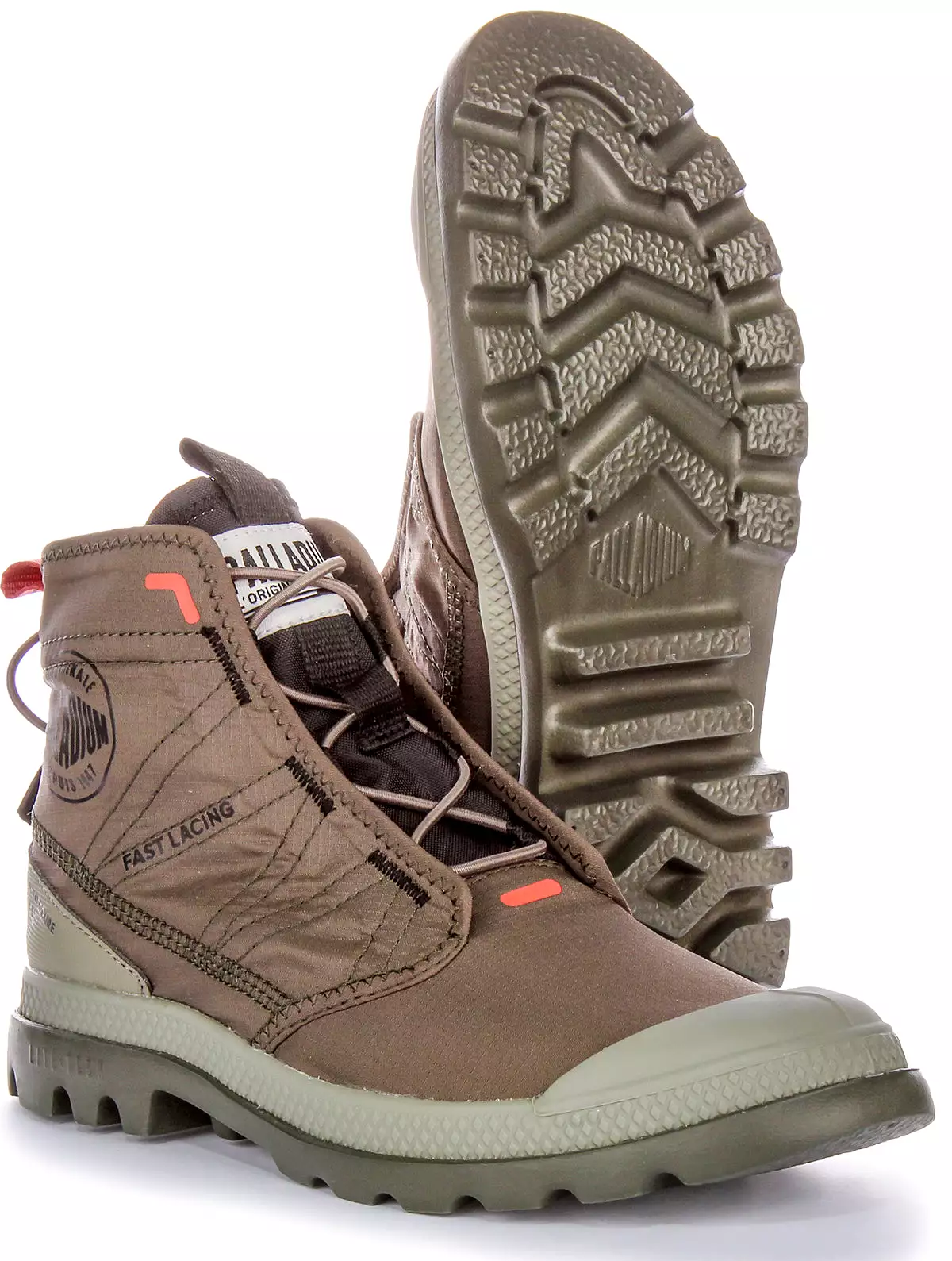 Palladium Pampa Travel In Olive Boots