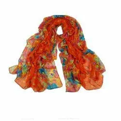 Pastoral Style Scarves Women Soft Silk Blend Floral Print Scarf Wrap Women Pretty Elegant Accessories Scarves SM6