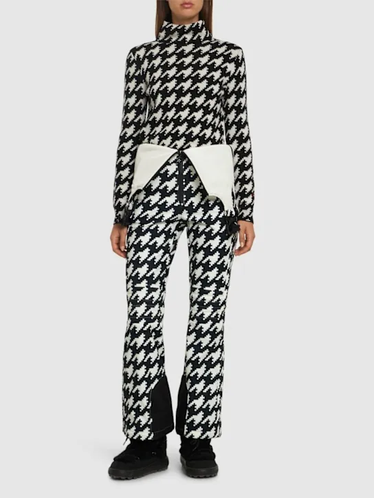 Perfect Moment   Houndstooth turtleneck sweater 