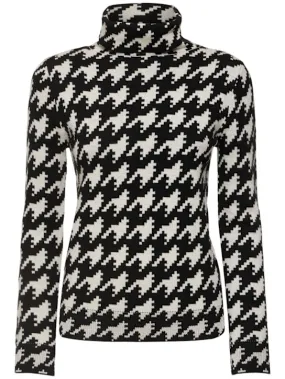 Perfect Moment   Houndstooth turtleneck sweater 