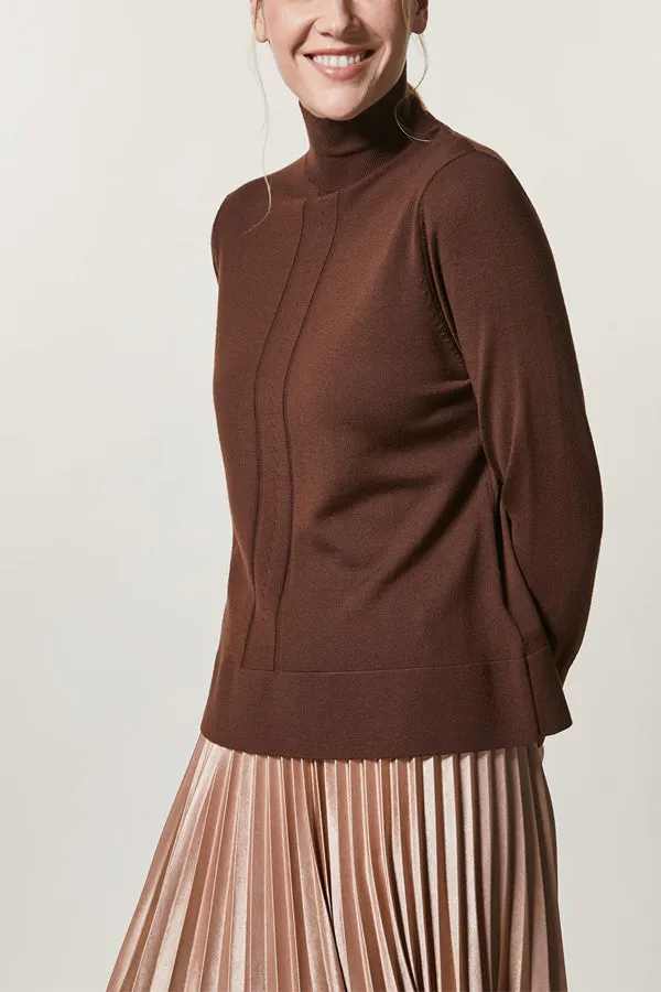 Persona (by Marina Rinaldi) AVO SNUG PURE WOOL MOCK TURTLENECK SWEATER