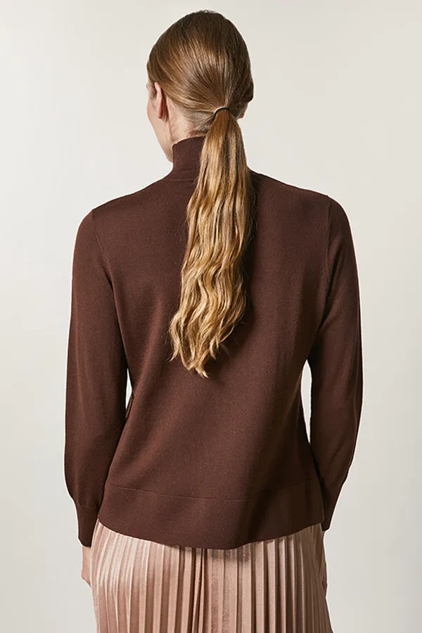 Persona (by Marina Rinaldi) AVO SNUG PURE WOOL MOCK TURTLENECK SWEATER