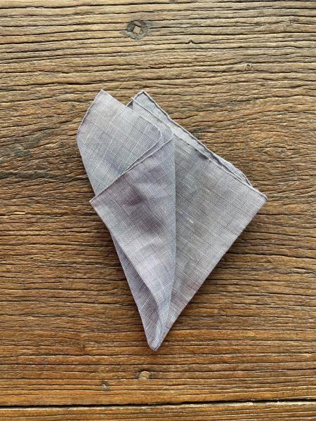 PRINCE DE GALLE BROWN CHECK POCKET SQUARE