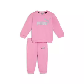 PUMA INFANTS MINICATS ESSESNTIALS PINK JOGGER SET