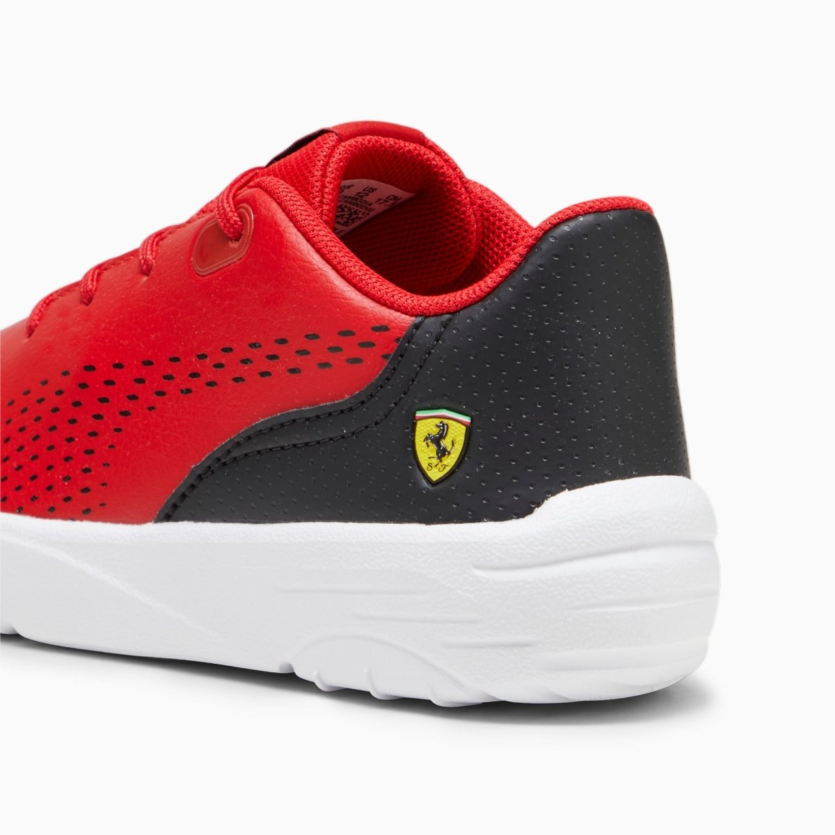 PUMA KIDS SCUDERIA FERRARI DRIFT CAT DECIMA MOTORSPORTS BLACK/RED SHOE