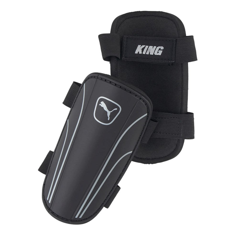 Puma King Strap Shinguards (Black/Silver)