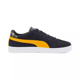 PUMA MEN'S CLUB NAVY/YELLOW PLAID SHOE