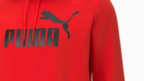 PUMA MEN'S ESSSENTIAL BIG LOGO HOOD RED