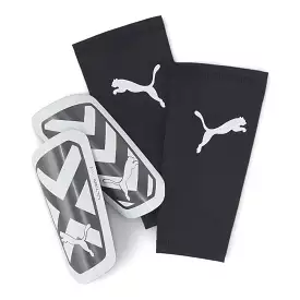 Puma Ultra Light Sleeve Shinguards (Black/White)