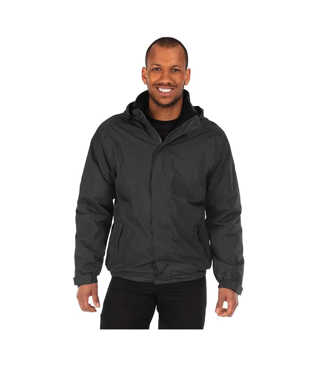 Regatta Mens Dover Waterproof Windproof Jacket (Black/Ash) - UTRW1185