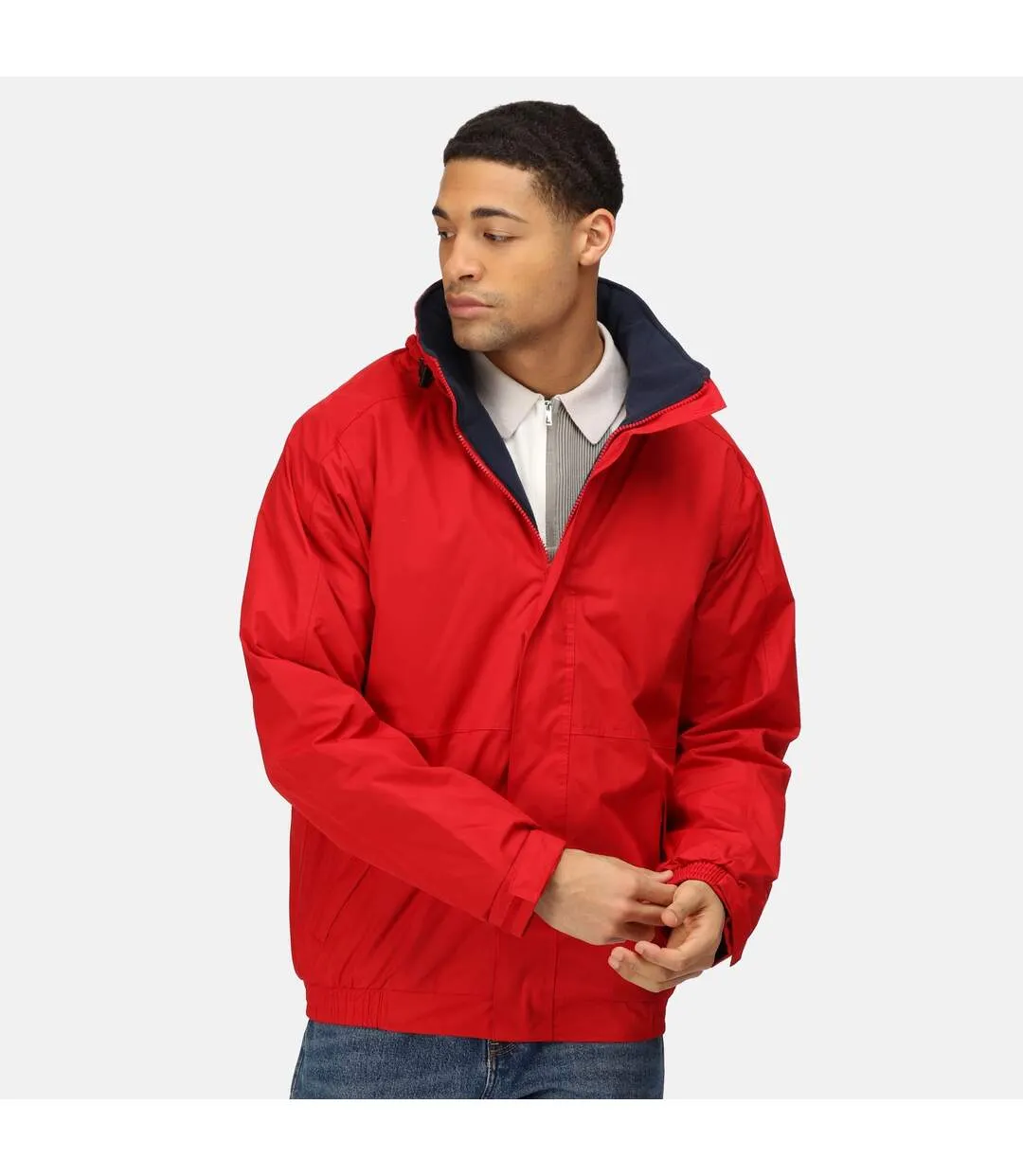 Regatta Mens Dover Waterproof Windproof Jacket (Classic Red/Navy) - UTRW1185