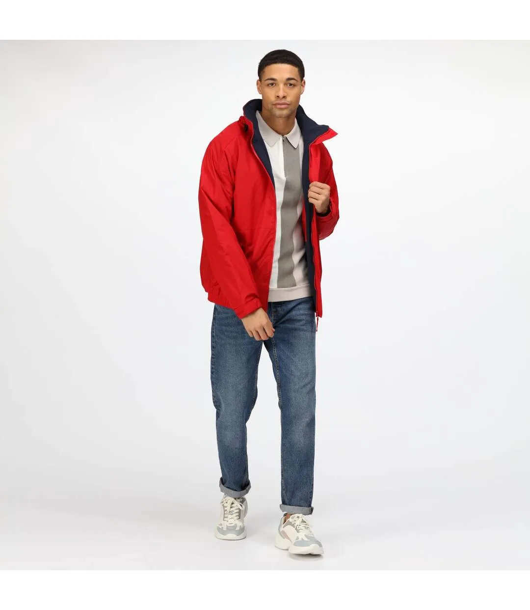 Regatta Mens Dover Waterproof Windproof Jacket (Classic Red/Navy) - UTRW1185