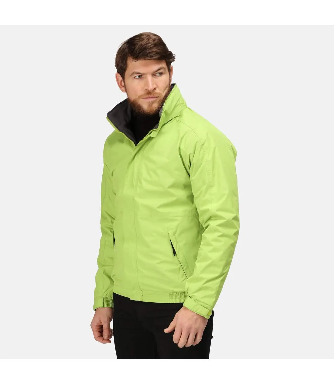 Regatta Mens Dover Waterproof Windproof Jacket (Key Lime/Seal) - UTRW1185