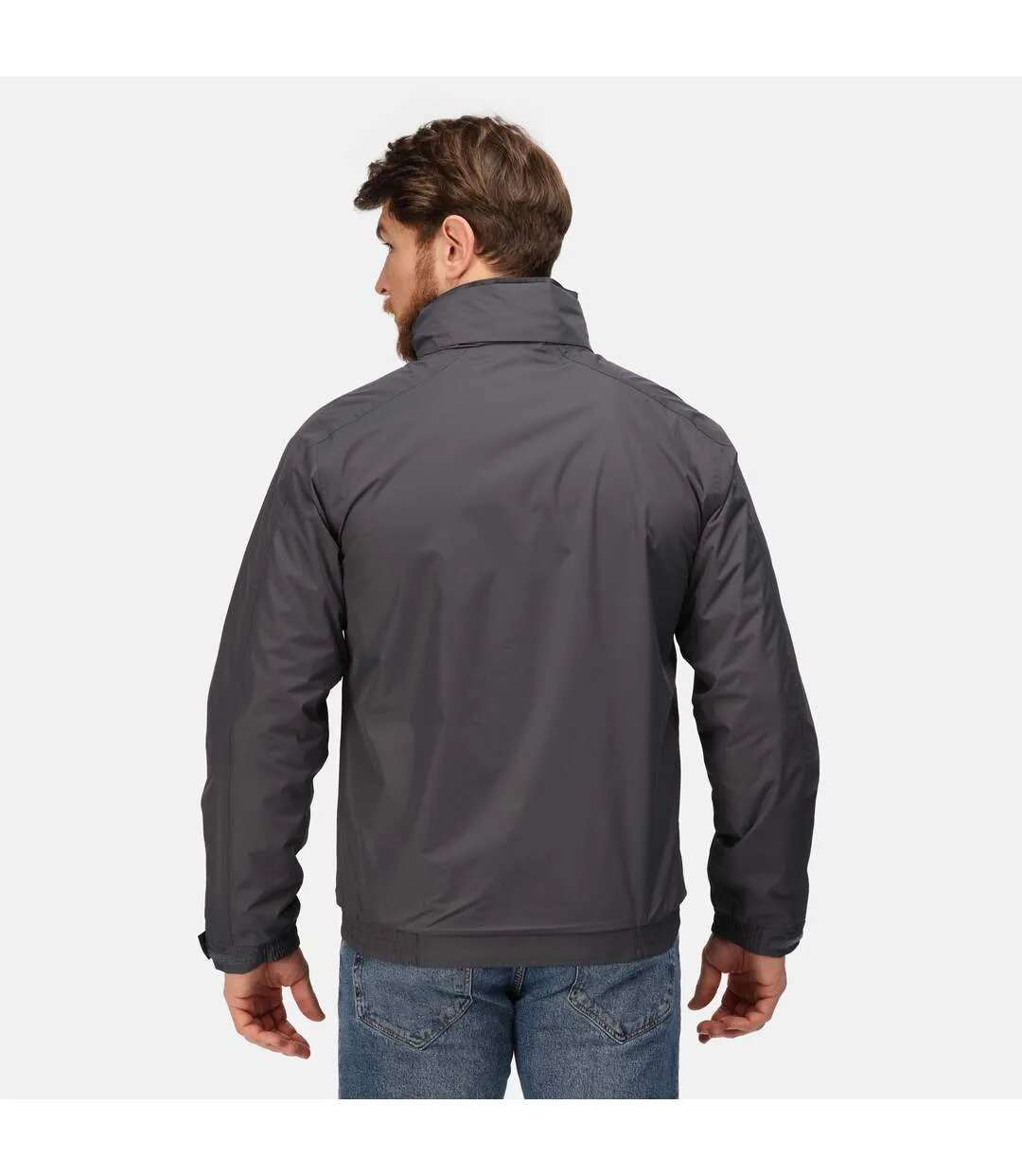 Regatta Mens Dover Waterproof Windproof Jacket (Seal Gray/Black) - UTRW1185