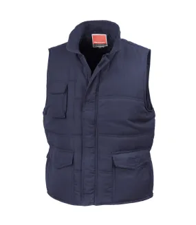 Result Mens Mid-Weight Bodywarmer Showerproof Windproof Jacket (Navy Blue) - UTBC939