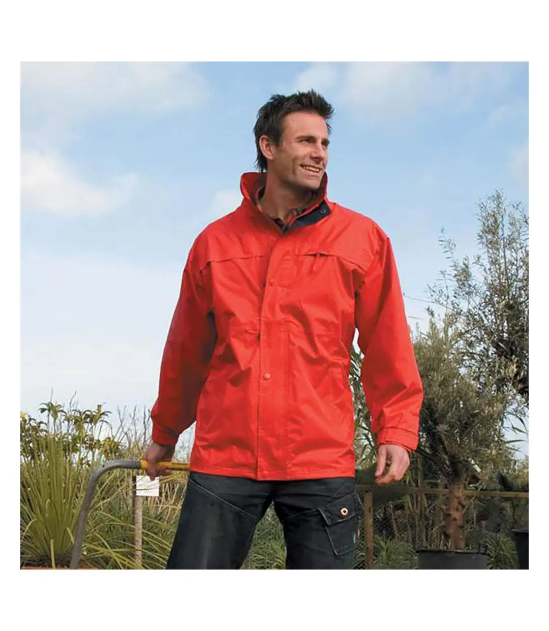 Result Mens Mid-Weight Multi-Function Waterproof Windproof Jacket (Red/Navy) - UTBC929