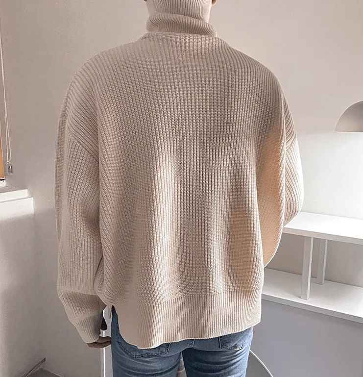 RT No. 10411 KNITTED TURTLENECK SWEATER