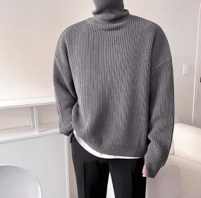 RT No. 10411 KNITTED TURTLENECK SWEATER