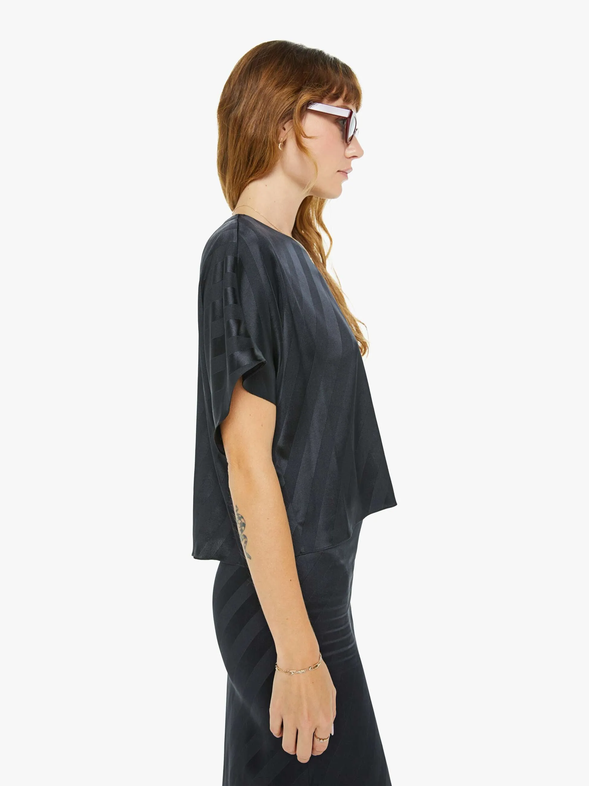 SABLYN Adria Dolman Crewneck Top - Black