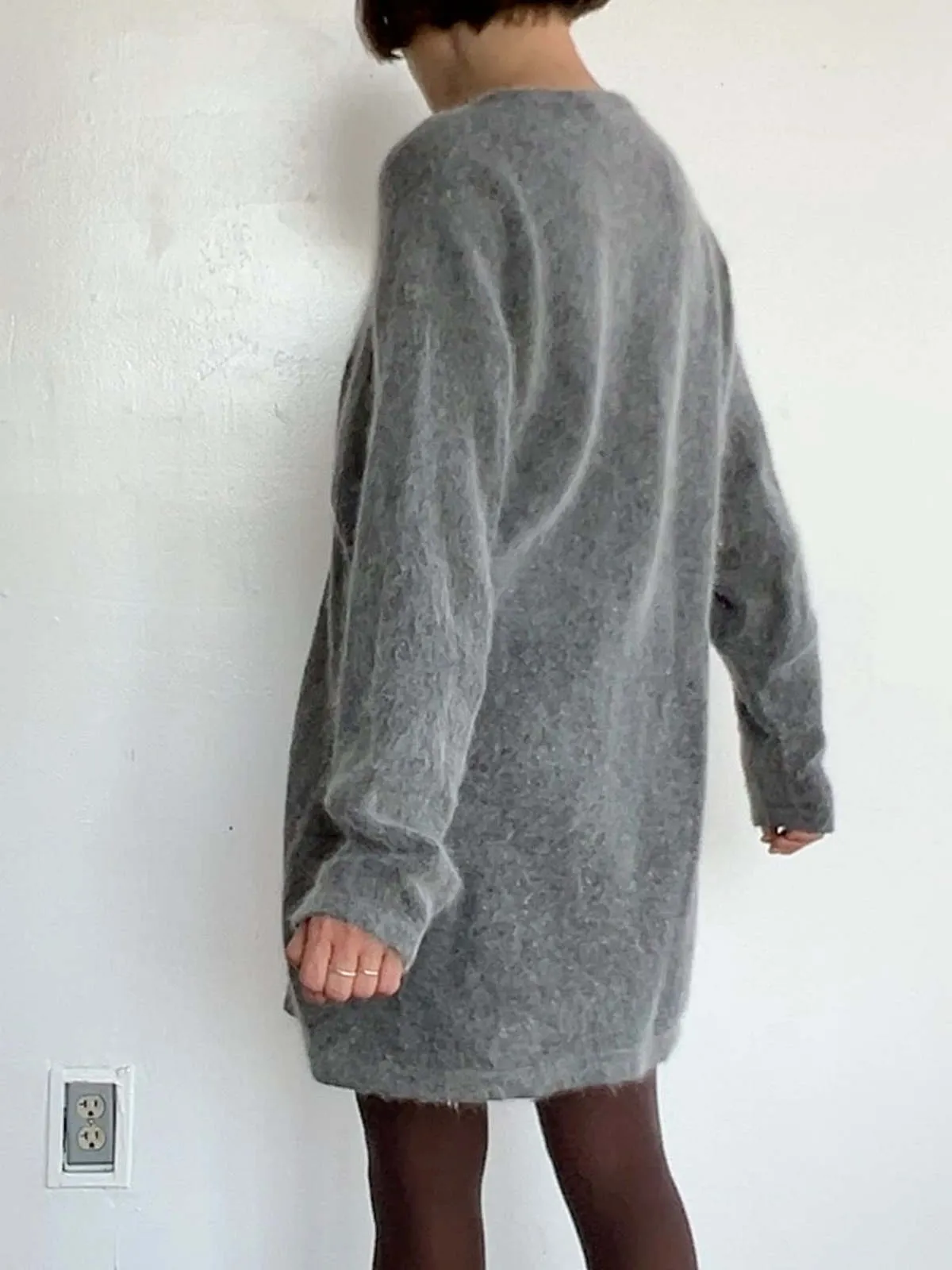 Soft Long Sweater - Charcoal