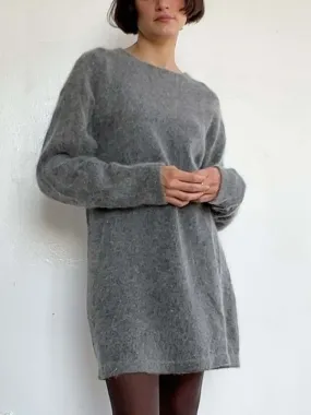 Soft Long Sweater - Charcoal