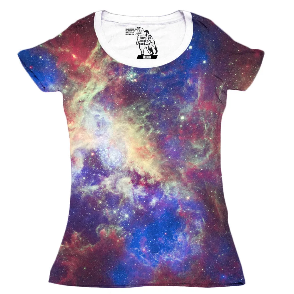 Tarantula Nebula Women's Graphic Tee Crewneck Top