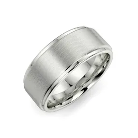 “Theo” Men’s Flat Wedding Band 