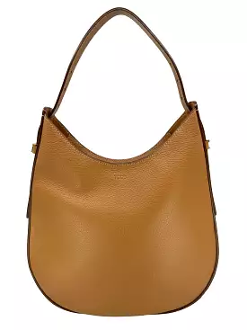 TOD'S Logo Plaque Leather Shoulder Bag