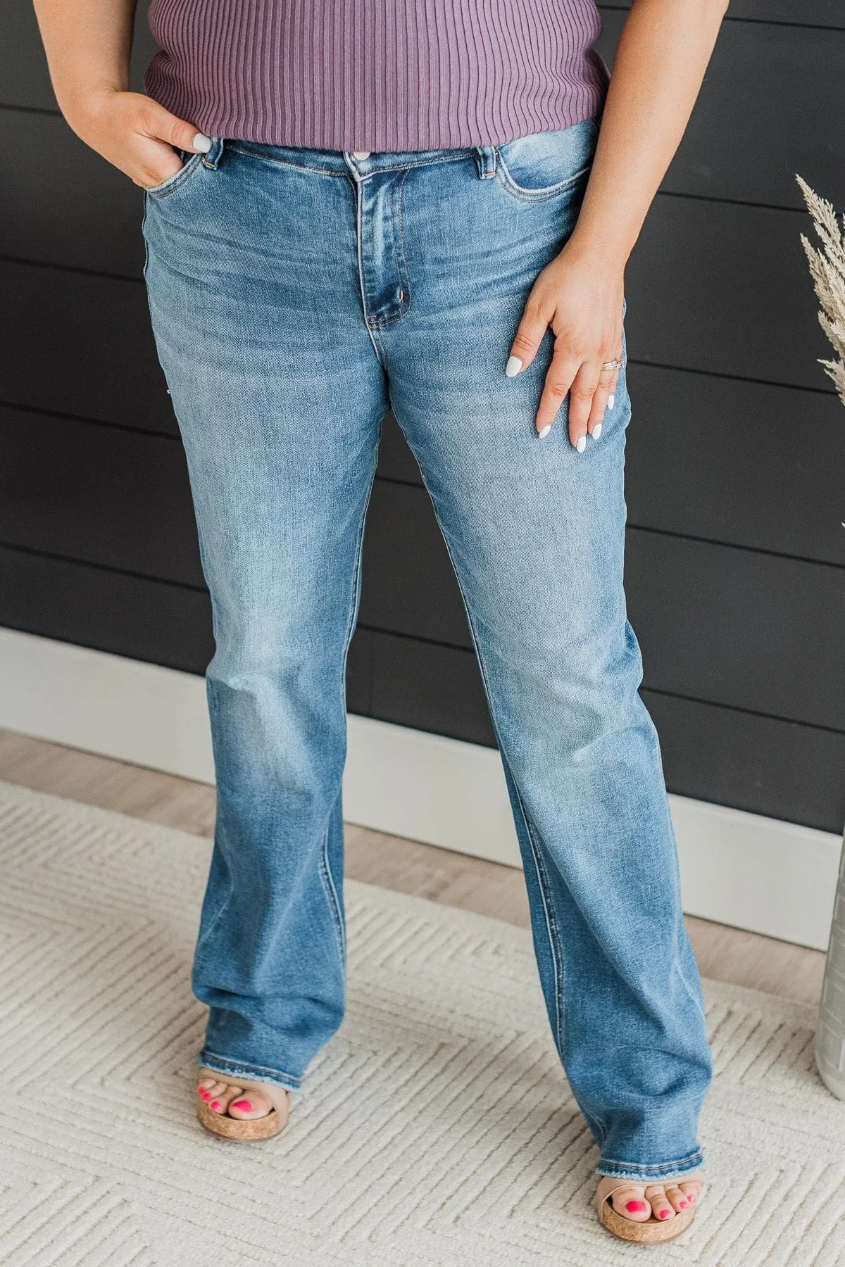 Vervet Boot Cut Jeans- Dani Wash