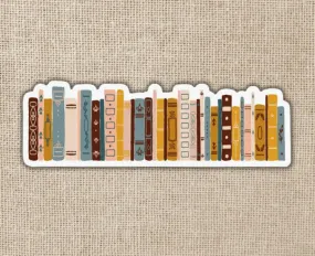 Vintage Book Stack Sticker