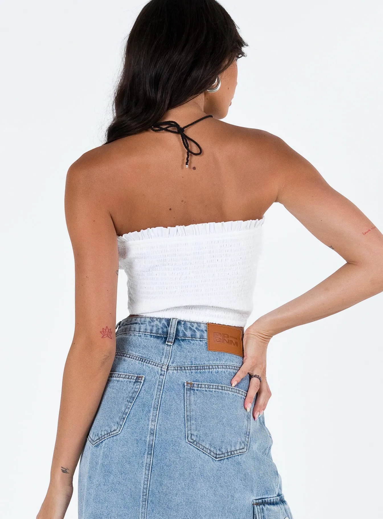 Vip Strapless Top White