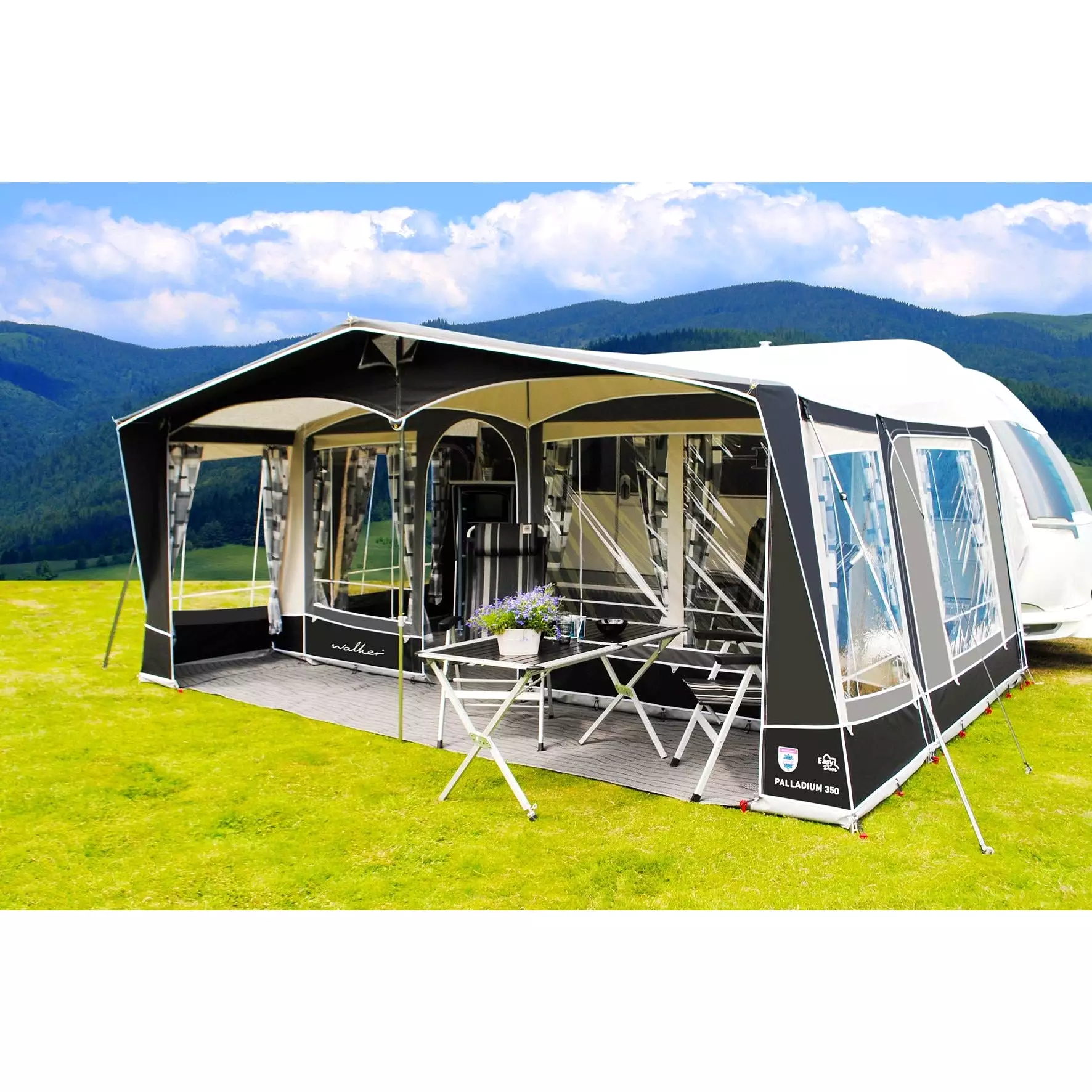 Walker Palladium 350 Full Caravan Awning Traditional (2024) + Straps