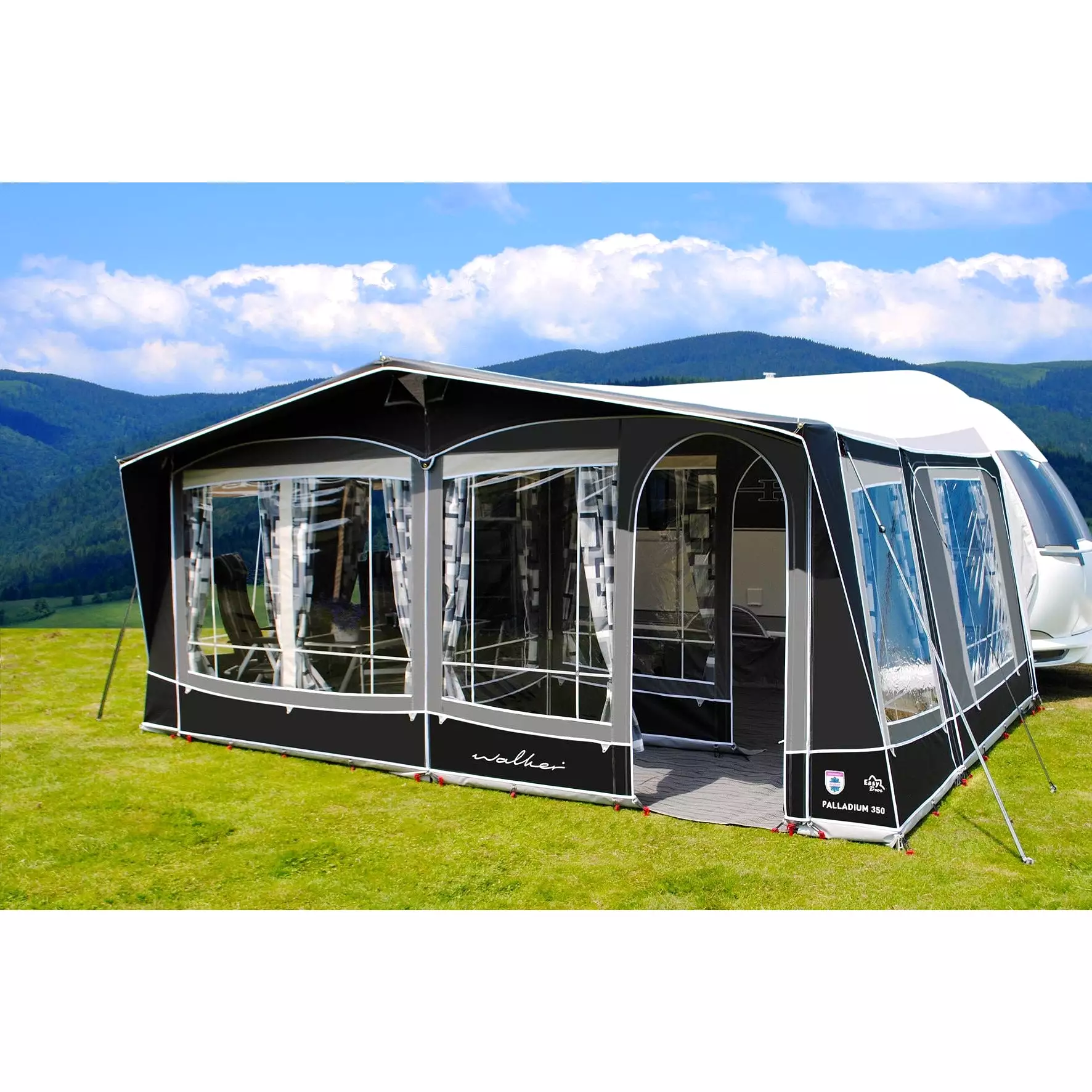 Walker Palladium 350 Full Caravan Awning Traditional (2024) + Straps