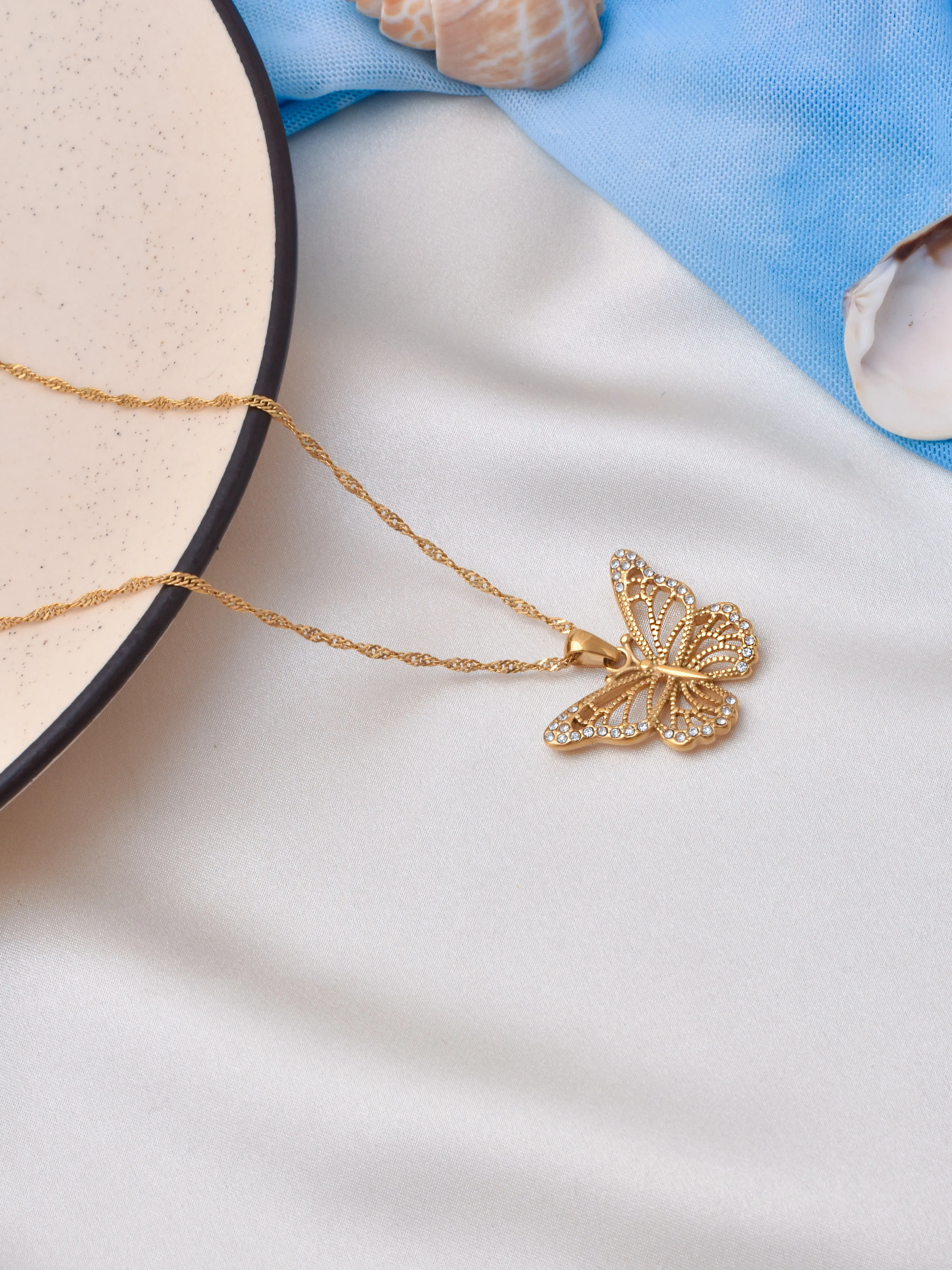 Waterproof Butterfly Design Necklace